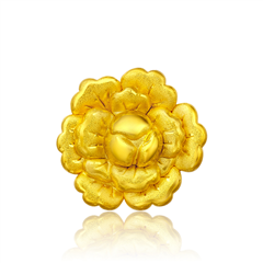 【網(wǎng)店尊享款】花漾黃金足金吊墜