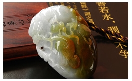 天然翡翠手把玩件--老坑冰糯種濃郁鮮潤黃綠交輝細膩水潤立體精雕貔貅納財