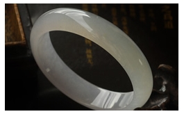 天然翡翠手鐲--老坑冰種瑩白均色水潤(rùn)晶瑩婉約清新圓潤(rùn)正裝富貴圓鐲(57)
