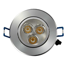 LED亮銀天花燈3WLED射燈LED筒燈德力西LED燈大品牌好質量含驅動光源開孔7-7.5CM