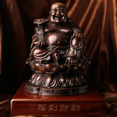 精品銅器擺件★福到財到之彌勒佛★納福添財轉運保平安