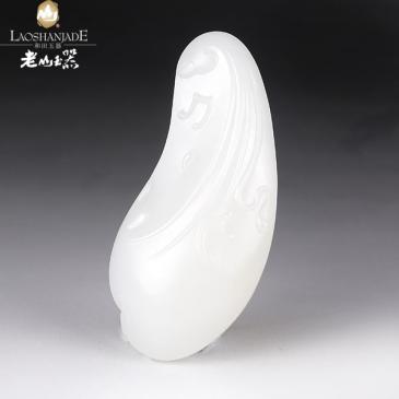 陶連東作品新疆和田羊脂玉籽料掛件琴瑟之音玉雕大師收藏