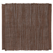印度棉手工编织杯垫/棕色 约长10×宽10cm