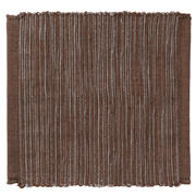印度棉手工编织杯垫/棕色约长10×宽10cm