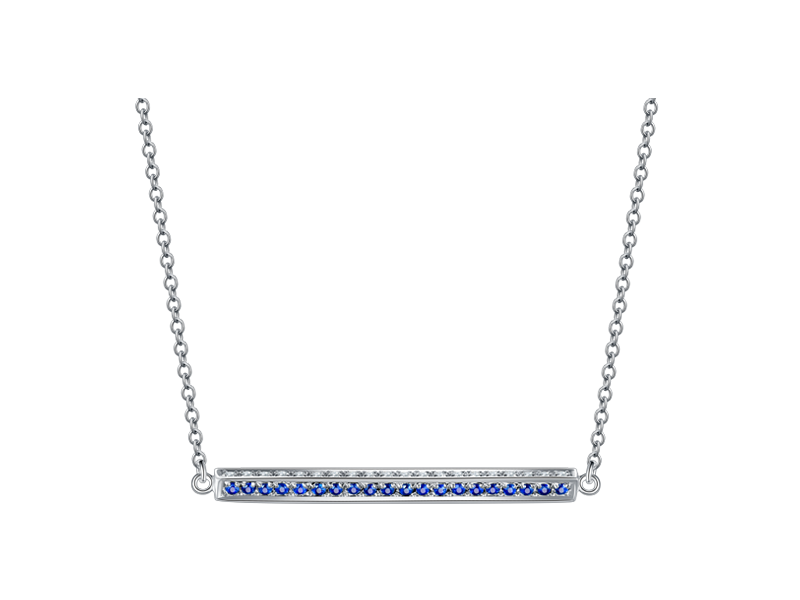 白18K金钻石宝石项链炫动系列-MS-NWVAS00098
