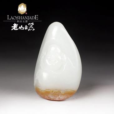 和田玉羊脂玉掛件佛有糖溫潤爽滑