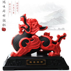 開光精品漆雕貔貅擺件★家裝風水必備皮丘擺設★招財鎮宅化煞