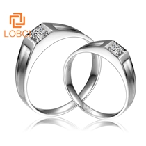 洛寶希鉆石對戒結(jié)婚戒指鉆戒20分30分50分1克拉裸鉆定制C138