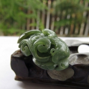 精美碧玉鯉魚兒吉祥如意掛件