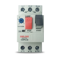 德力西电动机断路器CDP6-32马达启动断路器德力西电机综合保护器可选电流1A-32A
