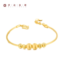 足金拉絲轉運珠手鐲13.62g13.62g