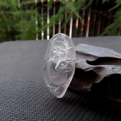 純天然白晶財(cái)神掛件