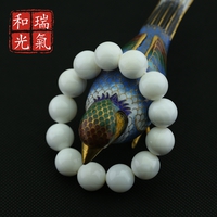 瑞氣和光CQ0030男女情侶款正品純天然硨磲佛珠手串純白硨蟝單圈手鏈