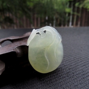 正品純天然遼寧岫玉福瓜玉墜/玉緣軒正品