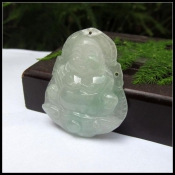 巴山新坑翡翠玉佛掛件