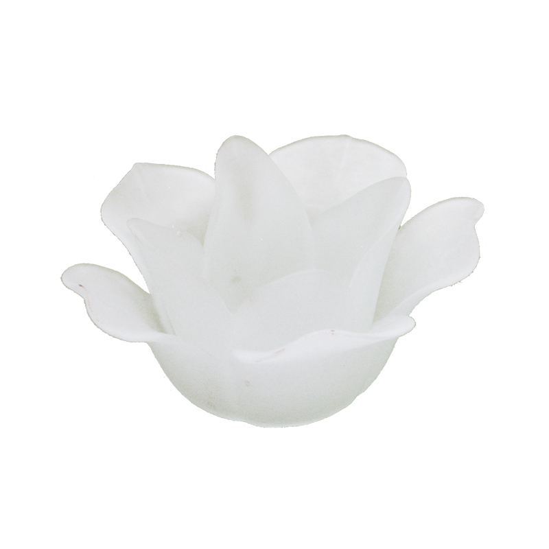 玉蘭花玻璃燭臺(tái)(無(wú)色)-大