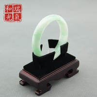 瑞氣和光翡翠手鐲a貨冰糯種飄綠玉鐲子天然正品帶證書