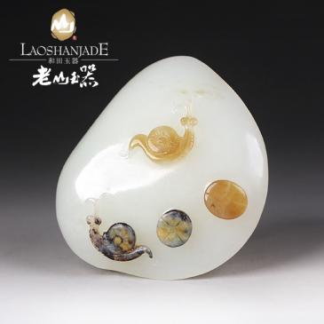 老山玉器和田玉籽料掛件安居樂業吊墜籽料蝸牛