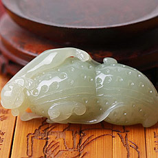 精品和田玉貔貅花生吊墜★天然玉石皮休吊墜飾品★招財旺財護身辟邪