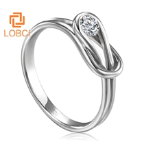 洛宝希女士钻石戒指求婚定情钻戒订婚结婚戒指裸钻定制L167