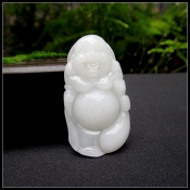 純天然緬甸a貨翡翠佛公吊墜