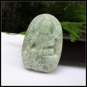 天然緬甸a貨翡翠生肖龍蛇本命佛普賢菩薩吊墜
