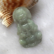 翡翠A料吉祥玉觀音