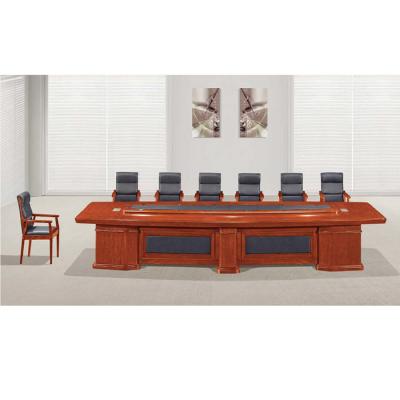 现代办公家具高档实木油漆会议桌大型接待洽谈桌