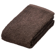 柔软小型浴巾棕色/50×100cm