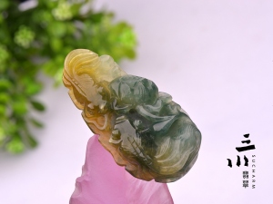 特價芋頭種天然A貨翡翠福祿壽喜吊墜