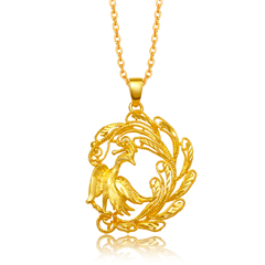 Charming-Gold鳳舞黃金足金吊墜