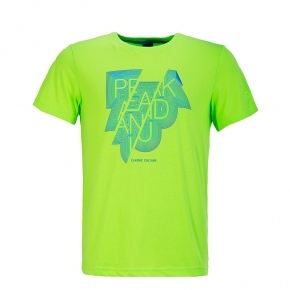 匹克PEAK2016年夏季新品男休闲百搭舒适透气圆领短袖T恤F662117
