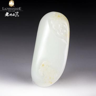劉衛(wèi)東作品新疆和田玉籽料掛件43.32g專柜正品附帶證書