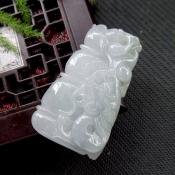 純天然緬甸a貨翡翠騰龍掛件/玉緣軒正品