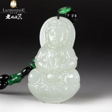 和田玉掛件觀音吊墜