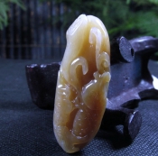 精品天然新疆和田玉糖料蓮年有魚吉祥如意花件/和田玉糖玉把玩件/和田玉鯉魚荷葉/玉緣軒正品