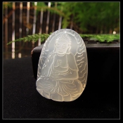 純天然冰白玉髓本命佛阿彌陀佛掛件/生肖豬狗守護(hù)神阿彌陀佛/瑪瑙玉生肖護(hù)身符開(kāi)運(yùn)保平安/玉緣軒正品