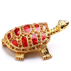 開光創意小禮品★合金鑲水鉆長壽龜小擺件★開光精致裝飾品