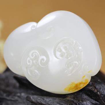 老山玉器林光大師新疆和田玉羊脂白玉掛件見龍千野