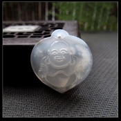 純天然冰種白玉髓心中有佛吊墜玉佛掛件/玉緣軒正品
