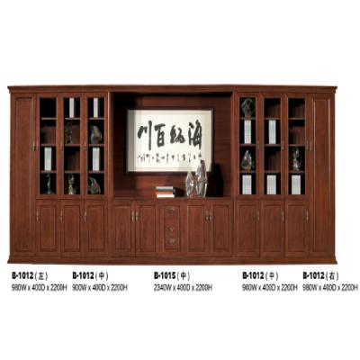 辦公家具實木文件柜落地書柜高柜油漆木皮文件柜資料柜
