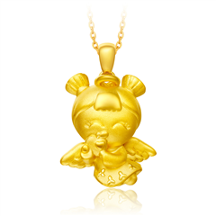 平安福星寶寶黃金足金吊墜