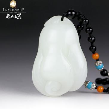 新疆和田玉掛件佛手玉質細膩質密色澤白