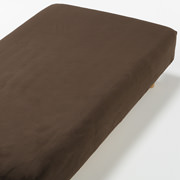 保暖纤维天鹅绒床罩/S/棕色100×200×18～28cm用