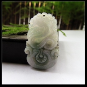 緬甸翡翠A貨淺豆綠水潤生肖蛇掛件/翡翠玉石生肖掛件/生肖蛇玉墜/生肖吉祥物護身開運辟邪/玉緣軒正品