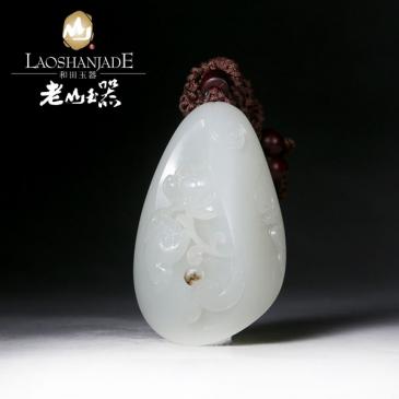 龔克勤大師作品和田玉掛件吊墜連年有財