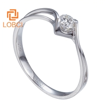 洛宝希女士钻石戒指求婚定情钻戒订婚结婚戒指裸钻定制L211