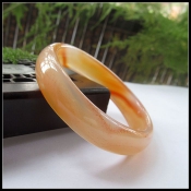 天然原色朱砂紅巴西瑪瑙玉手鐲/玉緣軒正品