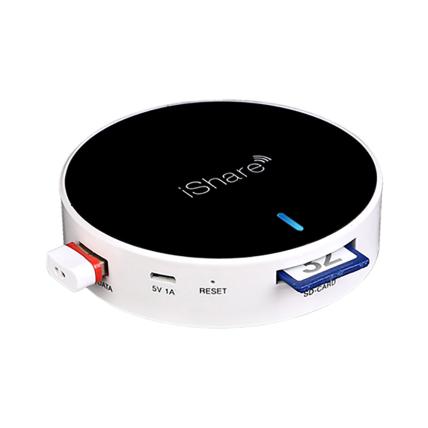 iShare WiFi共享器 无线存储 3G无线路由器 移动电源（黑色）