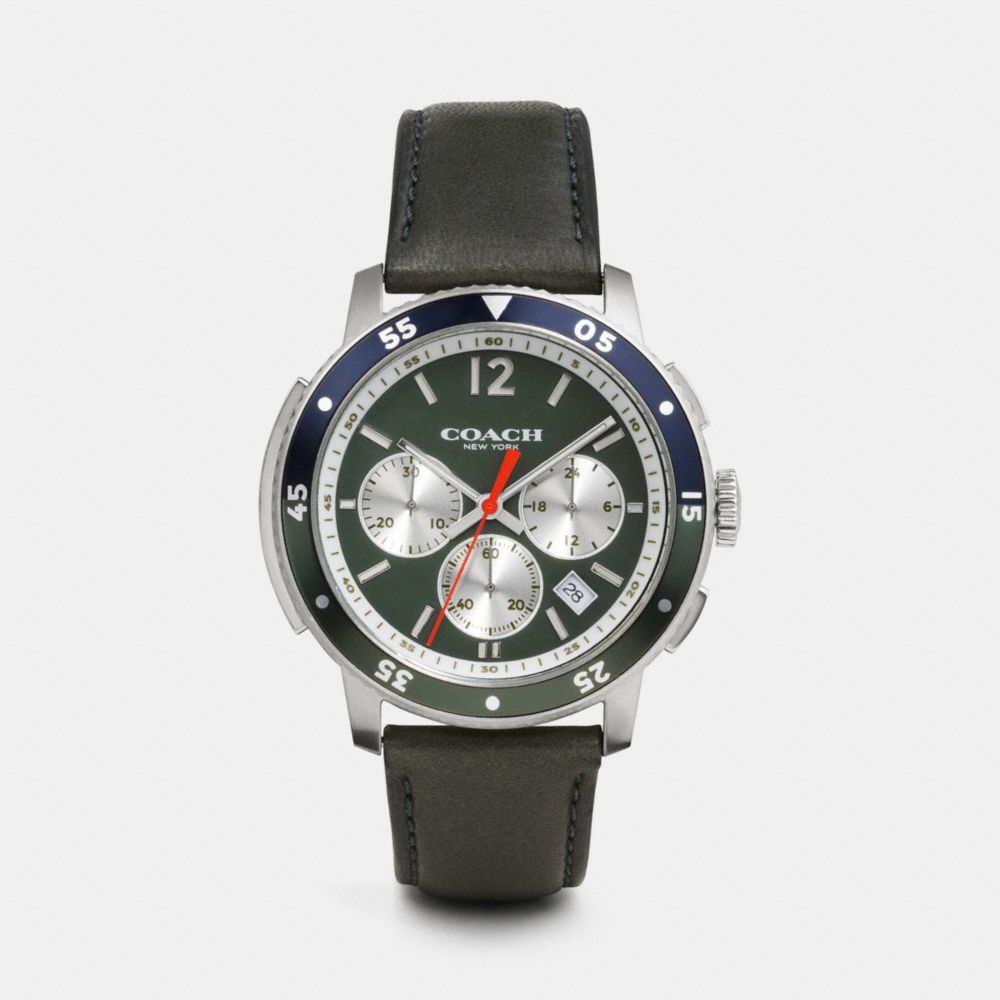BLEECKER运动款不锈钢表壳计时码表机芯表带手表